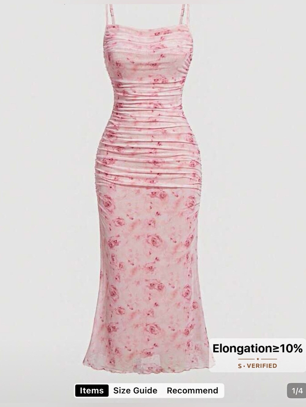 NWT SHEIN MOD Women's Floral Print

Ruched Fitted Elegant Cami Small